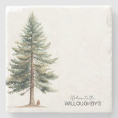 Evergreen Tree Stone Onderzetter (Voorkant)