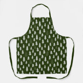 Evergreen Tree Winter Kerstpromotie Apron Schort (Voorkant)