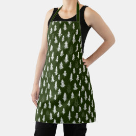 Evergreen Tree Winter Kerstpromotie Apron Schort
