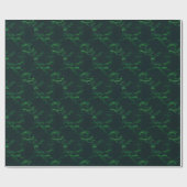 Evergreen tree wrapting paper cadeaupapier (Vlak)