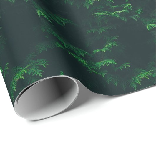 Evergreen tree wrapting paper cadeaupapier (Rol Hoek)