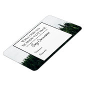 Evergreen Trees Airbnb Vacation Rental Wifi Magnet Magneet (Linkerzijde)
