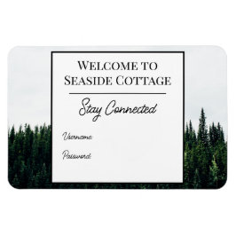 Evergreen Trees Airbnb Vacation Rental Wifi Magnet Magneet