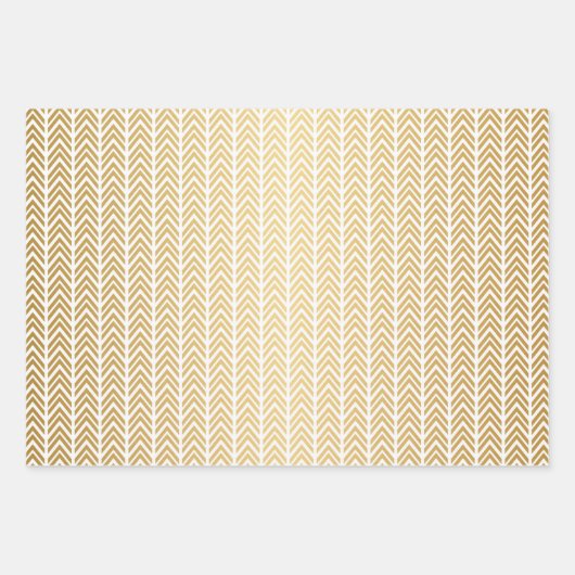 Evergreen Trees, met zwarte en goudkerstrennen Inpakpapier Vel (Voorkant)