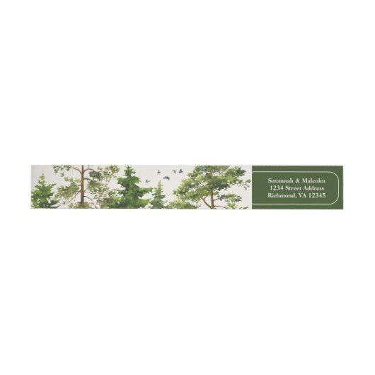 Evergreen Trees | Rustisch Natuur — Retouradres (Individueel)
