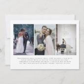 Evergreen trouwt Nieuwjaar | Elegante bruiloft Feestdagenkaart (Achterkant)