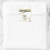 Evergreen Vierkante Sticker (Tas)