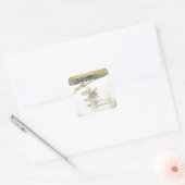Evergreen Vierkante Sticker (Envelop)