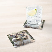 Evergreen Vows: Een Koala-bruiloft in het wit Kartonnen Onderzetters (Insitu)