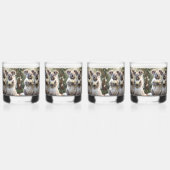 Evergreen Vows: Een Koala-bruiloft in het wit Whisky Glas (Voorkant)