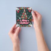 Evergreen vreugde van de kerst flyer (Hand)