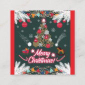 Evergreen vreugde van de kerst informatiekaartje (Voorkant)