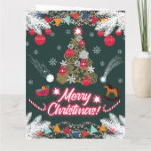 Evergreen vreugde van de kerst kaart (Achterkant)