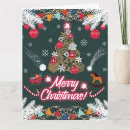 Evergreen vreugde van de kerst kaart