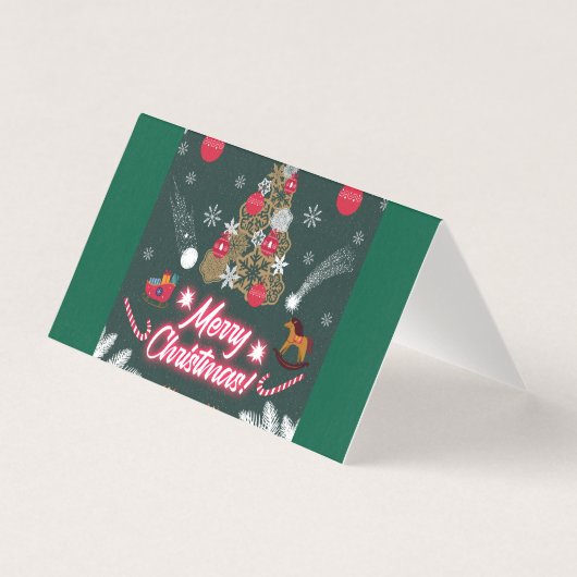 Evergreen vreugde van de kerst kaart (Voorkant)