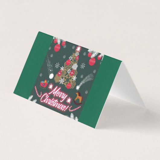 Evergreen vreugde van de kerst kaart (Achterkant)