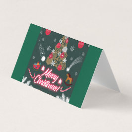 Evergreen vreugde van de kerst kaart