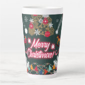 Evergreen vreugde van de kerst latte mok (Voorkant)