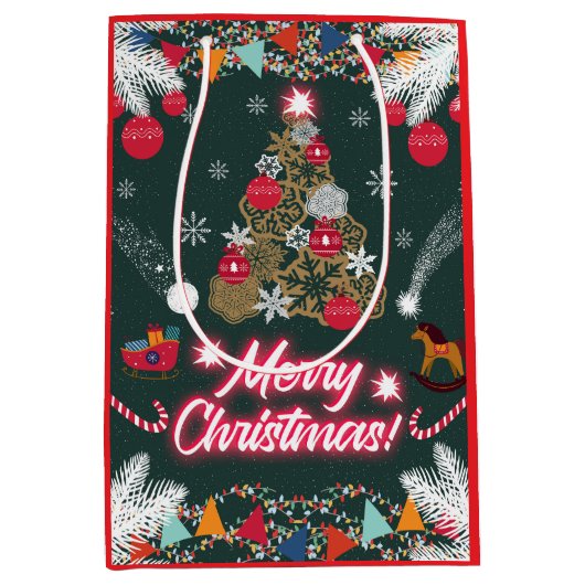 Evergreen vreugde van de kerst medium cadeauzakje (Voorkant)