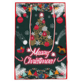 Evergreen vreugde van de kerst medium cadeauzakje (Achterkant)