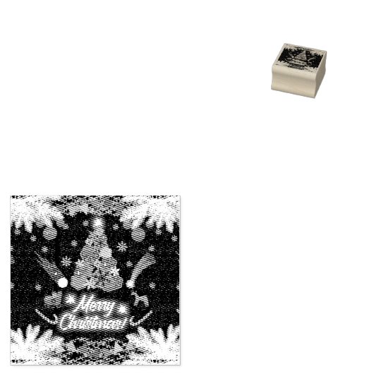 Evergreen vreugde van de kerst rubberstempel (Gestempeld)