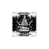 Evergreen vreugde van de kerst rubberstempel (Afrduk)