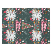 Evergreen vreugde van de kerst tafelkleed (Voorkant (Horizontaal))