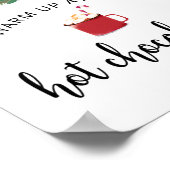 Evergreen Warm omhoog bij de Hot Chocolate bar Poster (Hoek)