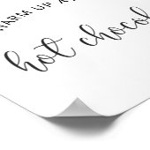 Evergreen Warm omhoog bij de Hot Chocolate bar Poster (Hoek)