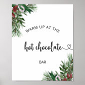 Evergreen Warm omhoog bij de Hot Chocolate bar Poster (Voorkant)