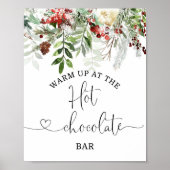 Evergreen Warm omhoog bij de Hot Chocolate bar Poster (Voorkant)