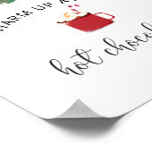 Evergreen Warm omhoog bij de Hot Chocolate bar Poster (Hoek)
