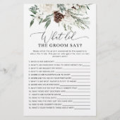 Evergreen Wat zei de bruidegom vrijgezellenfeest (Voorkant)