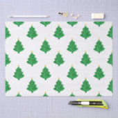 Evergreen Waterverf kerstbomen Tissuepapier (Craft)