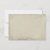  Evergreen Wedding-kaart met rugdekking RSVP Kaartje (Achterkant)