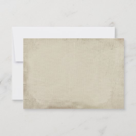  Evergreen Wedding-kaart met rugdekking RSVP Kaartje (Achterkant)