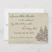 Evergreen Wedding Save the Date (Voorkant)