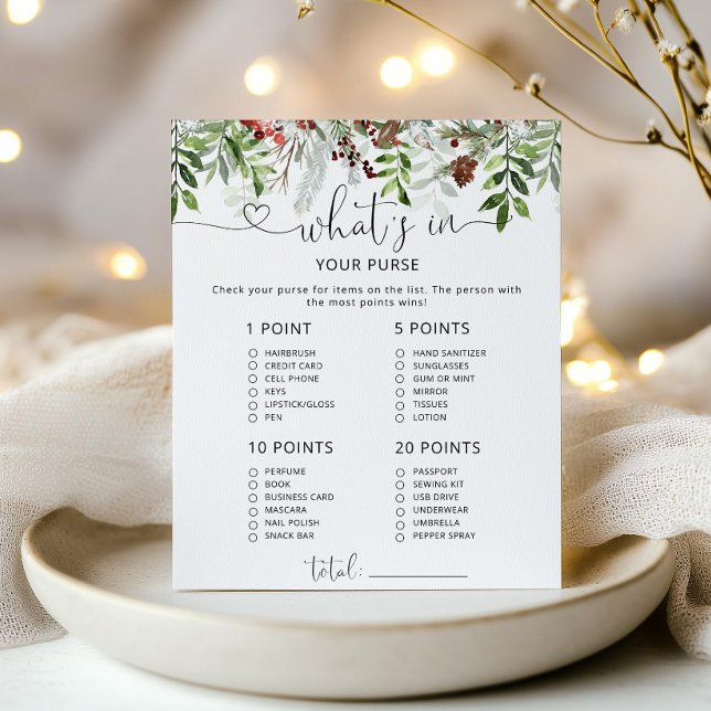 Evergreen whit in je paarse baby shower game (Creator heeft geüpload)