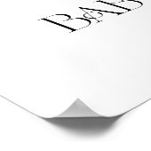 Evergreen Winter Baby shower Welkom Poster (Hoek)