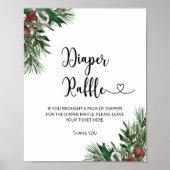 Evergreen winter diaper raffle poster (Voorkant)