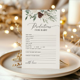 Evergreen winter elegante voorspellingen voor baby