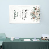 Evergreen Winter Onederland Eerste Verjaardag Welk Spandoek (Beurs)