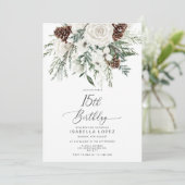 Evergreen winter Quinceanera 15e verjaardag Kaart (Staand voorkant)