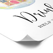 Evergreen wintertak - Drinken Poster (Hoek)