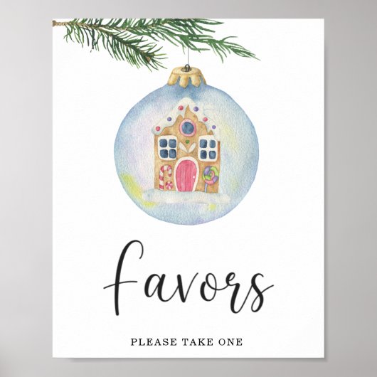 Evergreen wintertak - Favorieten Poster (Voorkant)