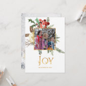 Evergreen - Wintertide Woodland - kerstfoto Kaart (Voorkant / Achterkant in situ)