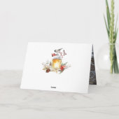 Evergreen - Wintertide Woodland - Kerstfoto Kaart (Achterkant)