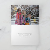 Evergreen - Wintertide Woodland - Kerstfoto Kaart (Binnen)