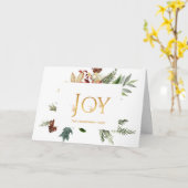 Evergreen - Wintertide Woodland - Kerstfoto Kaart (Gele Bloem)