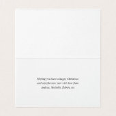 Evergreen - Wintertide Woodland Kerstfoto Kaart (Binnenkant ongevouwen)